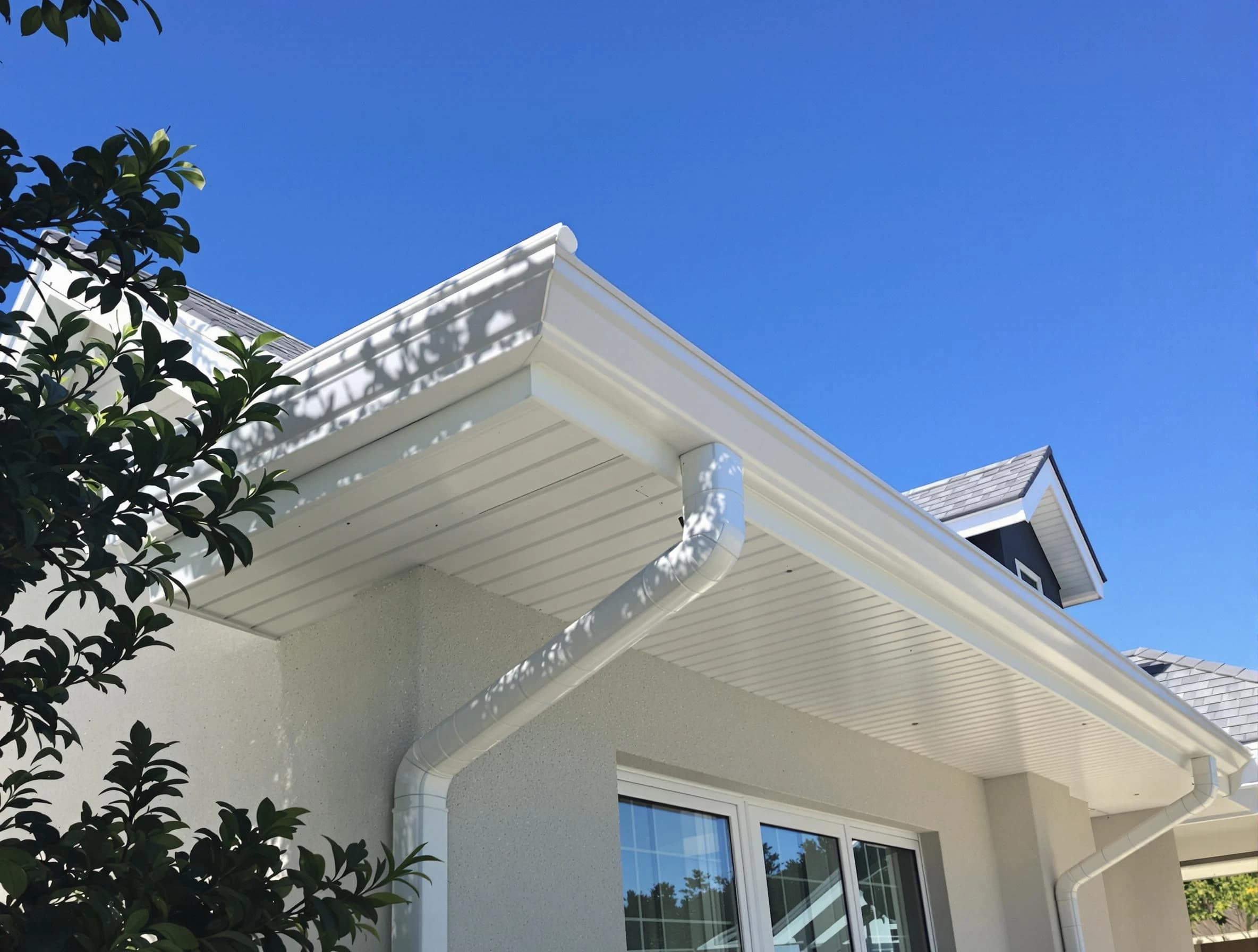 Custom-fit rain gutter system by Lakewood Roofing Company in Lakewood, OH